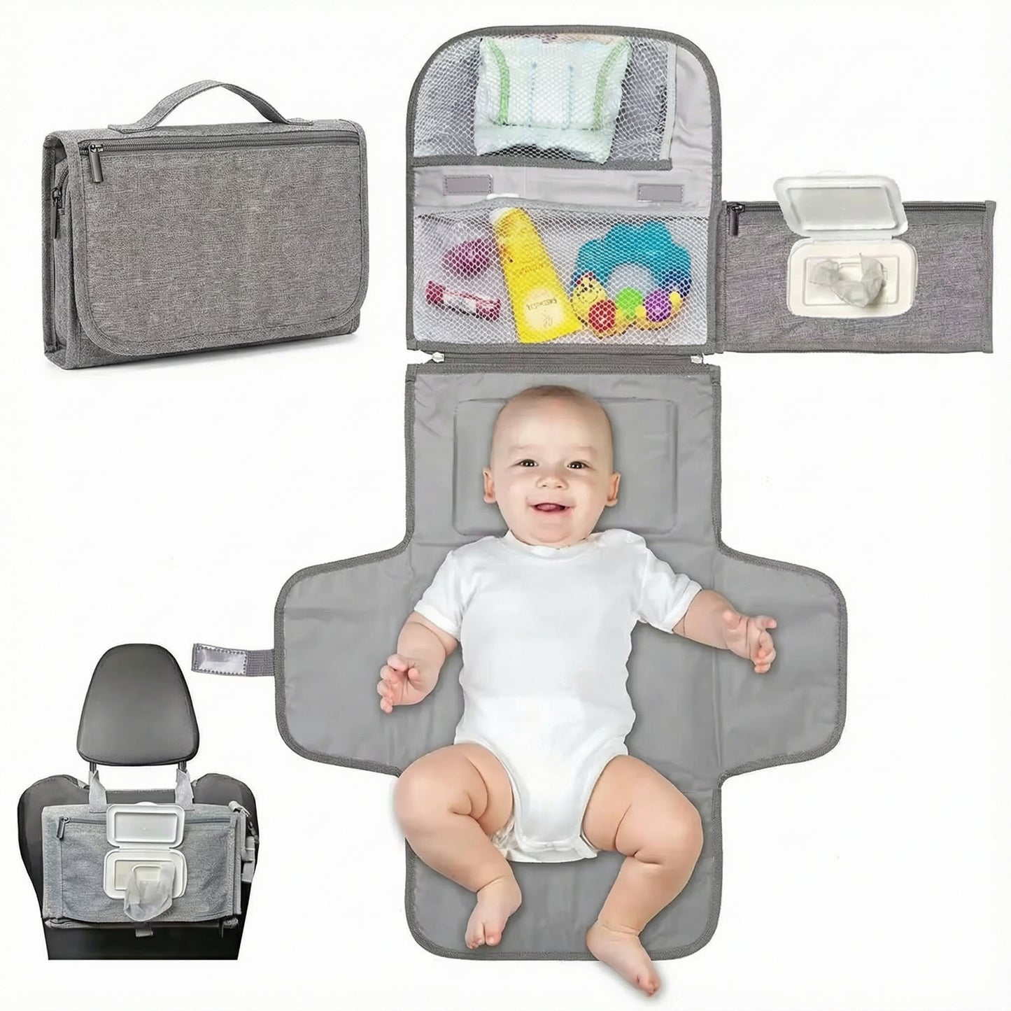 Trocador Portátil de Bebê – Conforto e Higiene em Qualquer Lugar